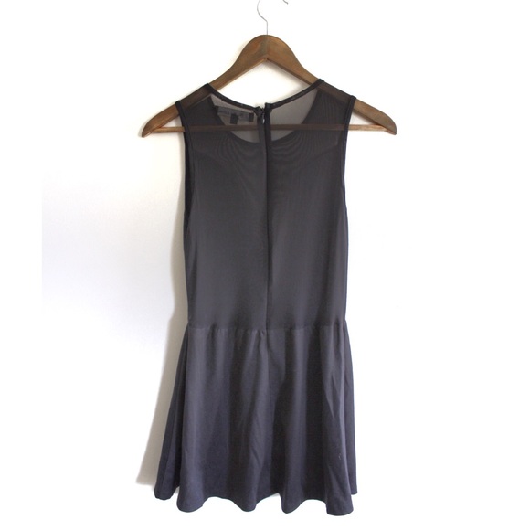 For Love & Lemons Illusion Black Semi Sheer Mini Dress XS - Picture 7 of 9